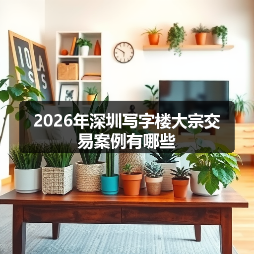 2026年深圳写字楼大宗交易案例有哪些